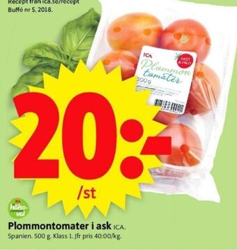 ICA Supermarket Plommontomater i Ask erbjuda