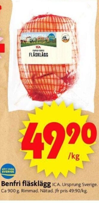 ICA Supermarket Benfri fläsklägg erbjuda