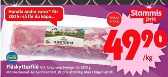 ICA Supermarket Fläskytterfilé erbjuda
