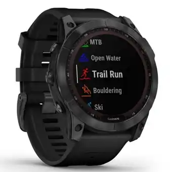 Fenix 7x solar - skiffergrå med svart armband