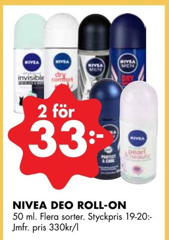 ÖoB Nivea deo roll-on erbjuda