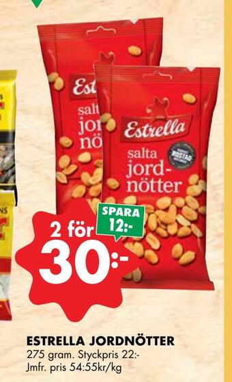 ÖoB Estrella jordnötter erbjuda