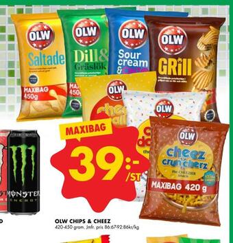 ÖoB Olw chips & cheez erbjuda