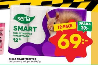 ÖoB Serla toalettpapper erbjuda