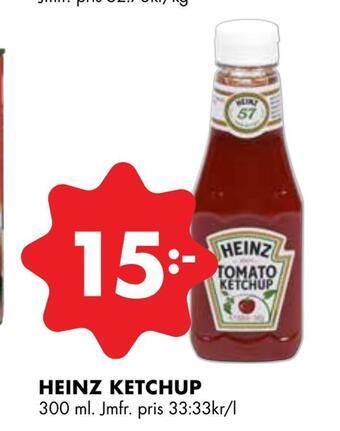 ÖoB Heinz ketchup erbjuda