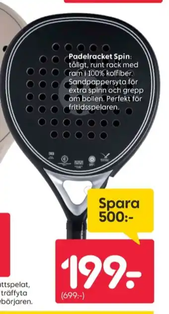 Rusta Cutler padelracket erbjuda