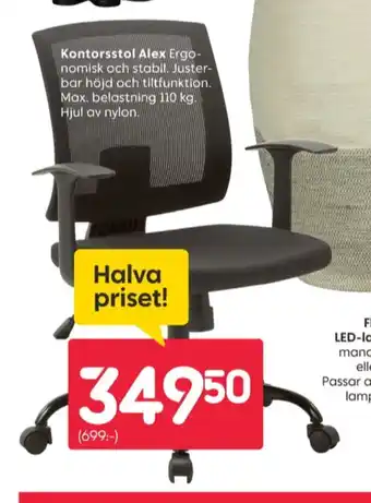 Rusta Cutler kontorsstolar erbjuda