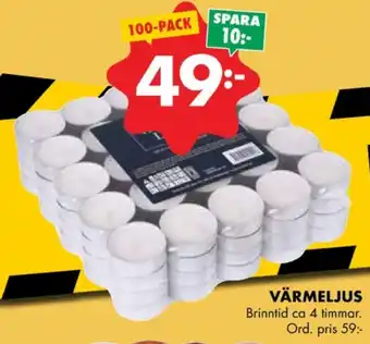 ÖoB Manitoba cream värmeljus erbjuda