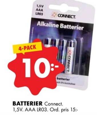 ÖoB Connect batterier erbjuda