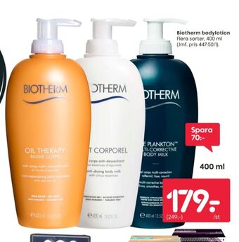 Rusta Biotherm bodylotion erbjuda
