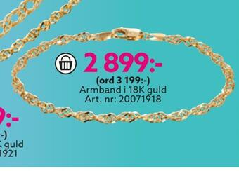Albrekts Guld Armband i 18k guld erbjuda