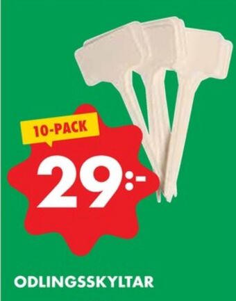 ÖoB Odla plantetikett erbjuda
