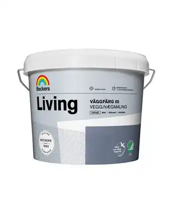 Väggfärg beckers living helmatt vit/bas a 2,7l