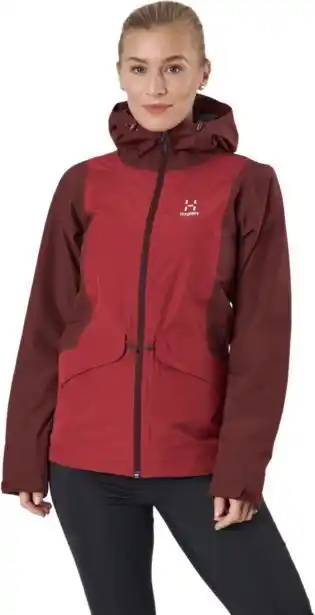 Sportamore Mila rain jacket maroon red/brick red erbjuda