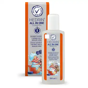 Apotek Hjärtat Hedrin all in one schampoo 100 ml erbjuda