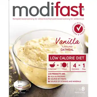 Apotek Hjärtat Modifast lcd gröt vanilj 8 påsar á 55 g erbjuda