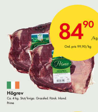 Snabbgross Högrev erbjuda