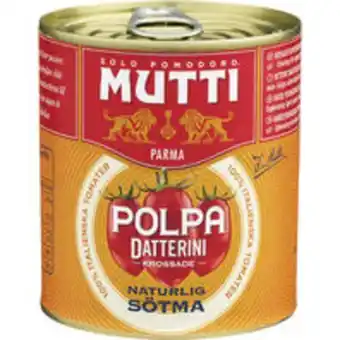 Willys Polpa datterini krosstomater dadel erbjuda