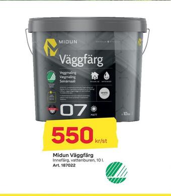 Byggmax Midun väggfärg erbjuda