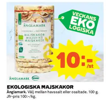 Änglamark Ekologiska Majskakor 100g