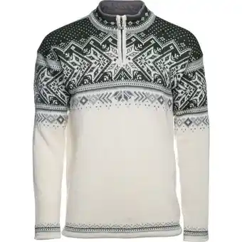 Outnorth Men's vail sweater offwhite/dark green/grey erbjuda