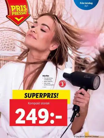 Lidl Hårfön erbjuda