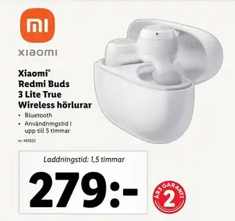 Lidl Xiaomi® redmi buds 3 lite true wireless hörlurar erbjuda