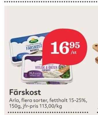 Hemköp Arla färskost erbjuda