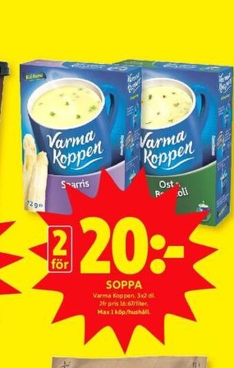 ICA Kvantum Varma koppen soppor erbjuda