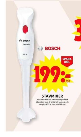 ICA Maxi Bosch stavmixer erbjuda