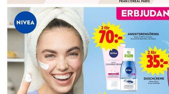 ICA Maxi Nivea ansiktstvätt erbjuda