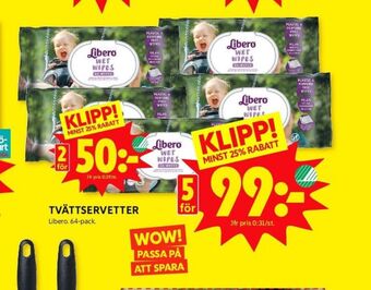 ICA Kvantum Libero tvättservetter erbjuda