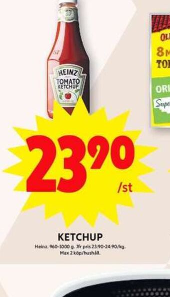 ICA Maxi Heinz ketchup erbjuda