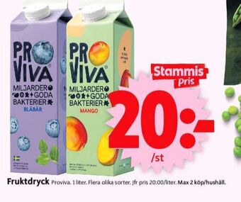 ICA Supermarket Proviva fruktdryck erbjuda