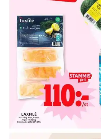 ICA Maxi Ica laxfilé erbjuda