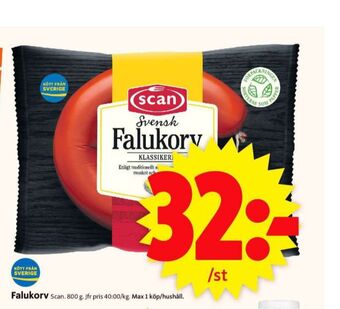 ICA Supermarket Scan falukorv erbjuda