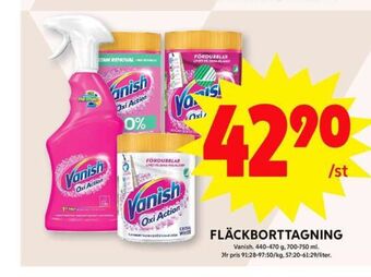 ICA Maxi Vanish oxi action fläckborttagning erbjuda