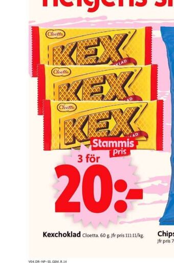 ICA Supermarket Kexchoklad chokladbar erbjuda