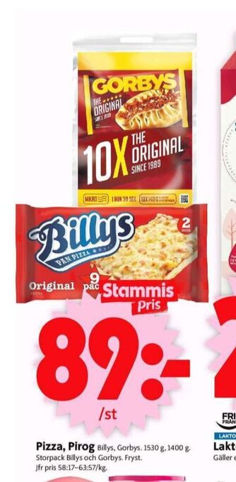 ICA Supermarket Gorbys piroger erbjuda