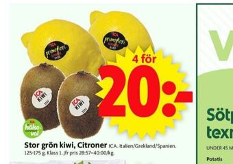 ICA Supermarket Ica citroner erbjuda