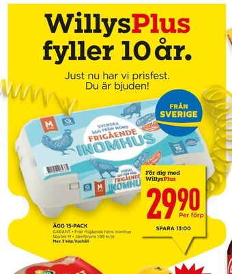 Willys Hemma Garant ägg erbjuda