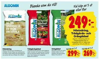 City Gross Höstnäring, Trädgårds- och Gräsgödsel erbjuda