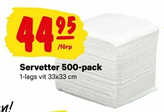 City Gross Servetter 500-pack erbjuda