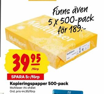 City Gross Kopieringspapper 500-pack erbjuda