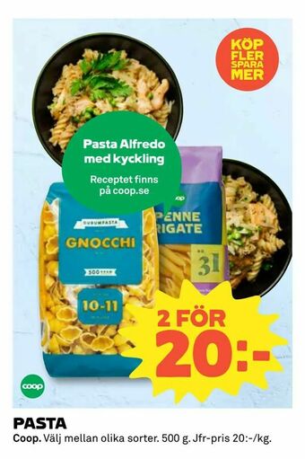 Coop Konsum Pasta erbjuda