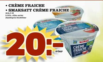 Matdax Crème fraiche • smaksatt crème fraiche erbjuda