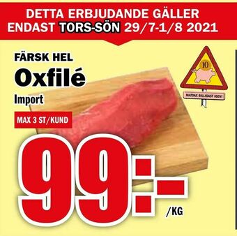 Matdax Oxfilé erbjuda