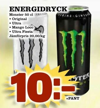 Nya Pulsen Energidryck erbjuda