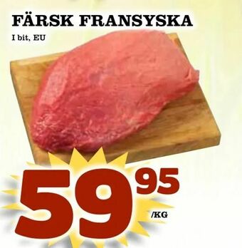 Supergrossen Färsk fransyska erbjuda