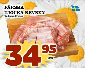Supergrossen Färska tjocka revben erbjuda